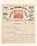 Antique Letterhead, 1888, Authentic.