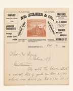 Antique Letterhead, 1888, Authentic.