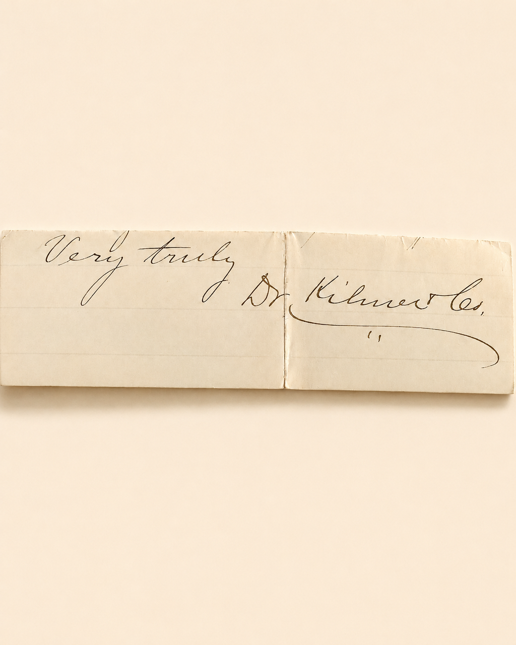 Antique Letterhead, 1888, Authentic.
