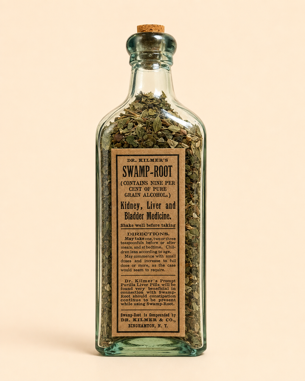 Dr. Kilmer's Swamp-Root™ Gift Bottle, Mint Condition.